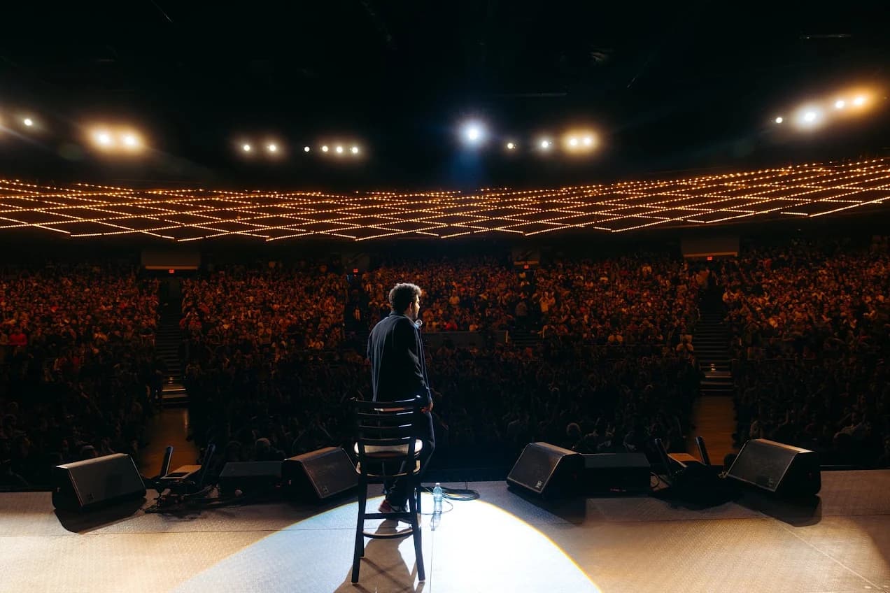 Audience at Samay Raina's Still Alive show in the Theater at Madison Square Garden