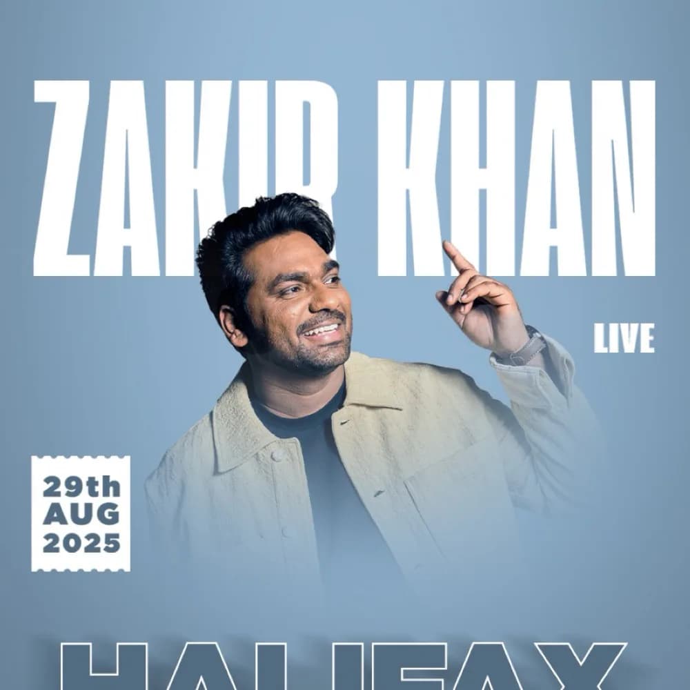 Zakir Khan: Zakir Khan Live · Halifax 2025 — original promotional artwork